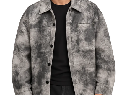 Washed Premium Utility Overshirt Jacket