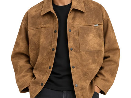 Washed Premium Utility Overshirt Jacket