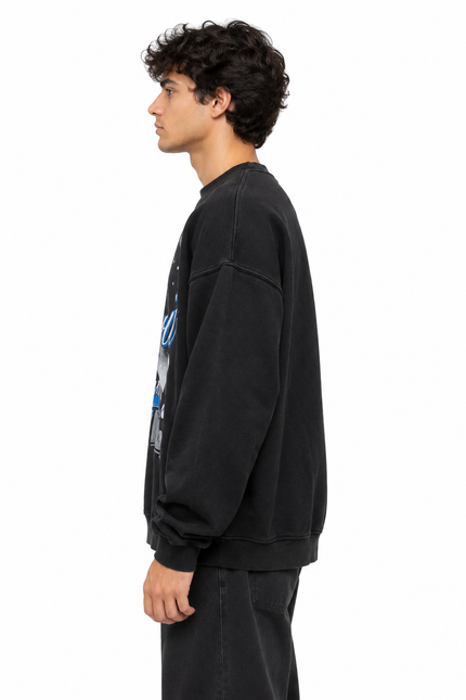 CATCH Detroit Lions Graphic Sweatshirt – Washed Black