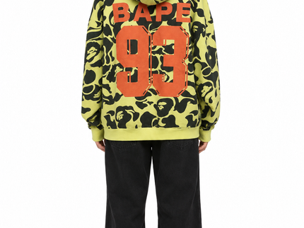 Lime Green Camo Oversized Graphic Hoodie