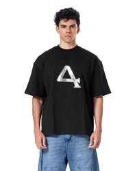 Crew Neck Oversized Bold Fit Printed T-Shirt