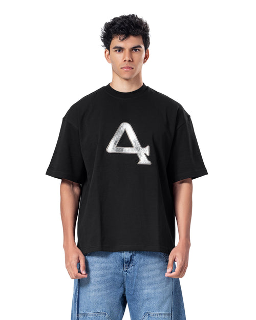 Crew Neck Oversized Bold Fit Printed T-Shirt