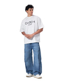 Crew Neck Oversized Fit Catch Printed T-Shirt