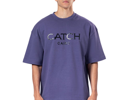 Crew Neck Oversized Fit Catch Printed T-Shirt