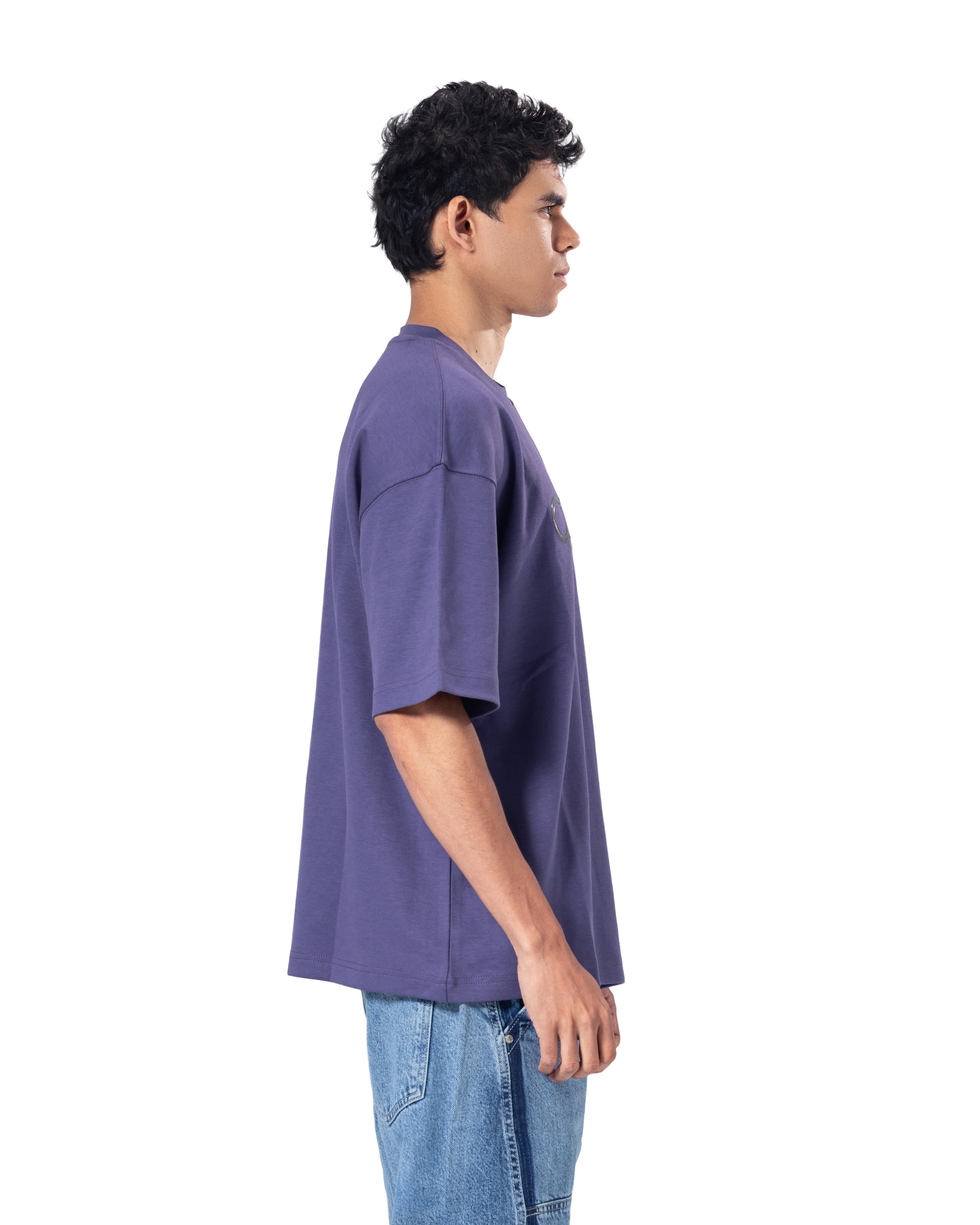 Crew Neck Oversized Fit Catch Printed T-Shirt