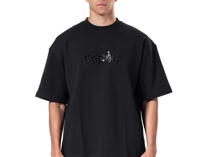 Crew Neck Oversized Fit Creek Printed T-Shirt