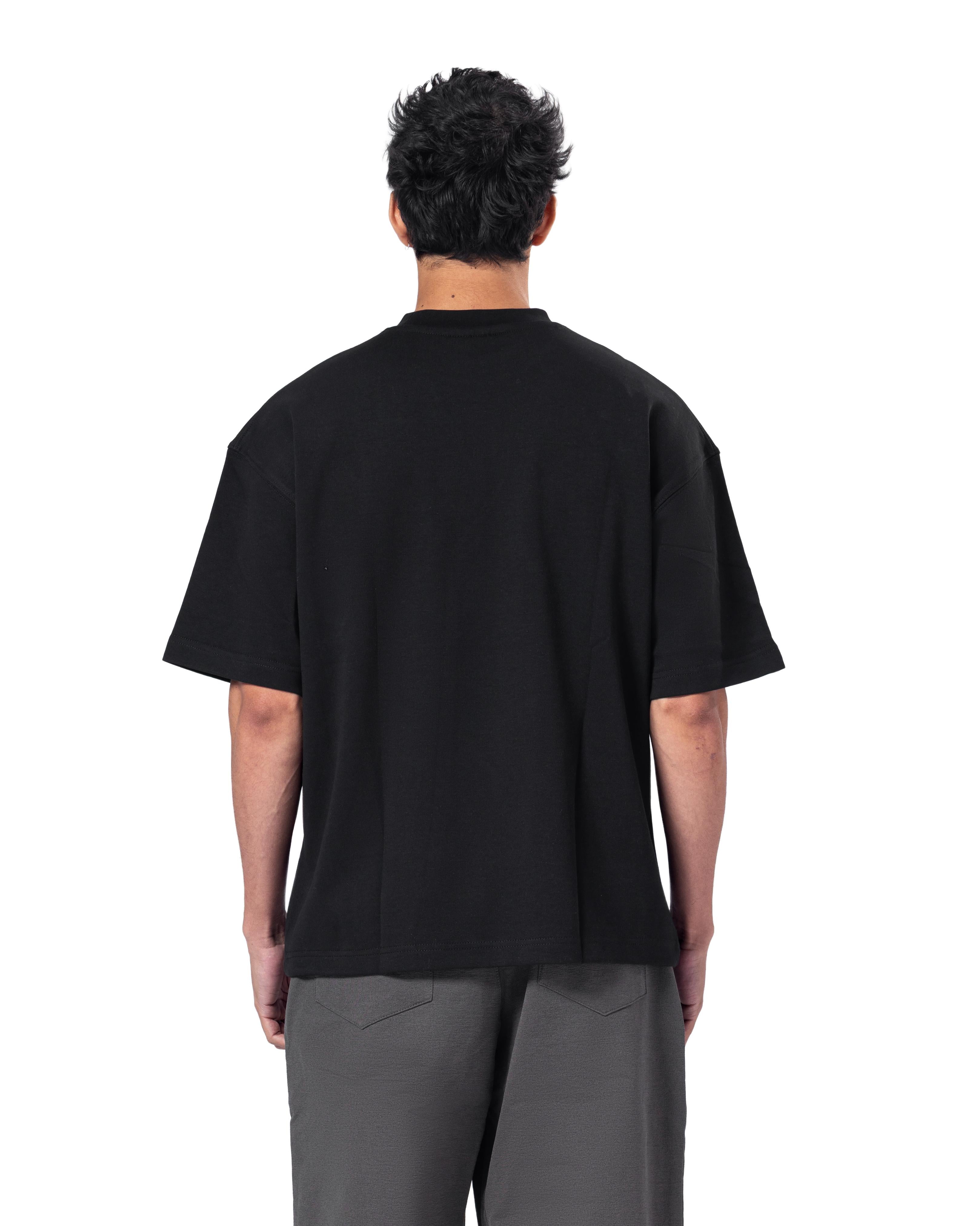Crew Neck Oversized Fit Creek Printed T-Shirt