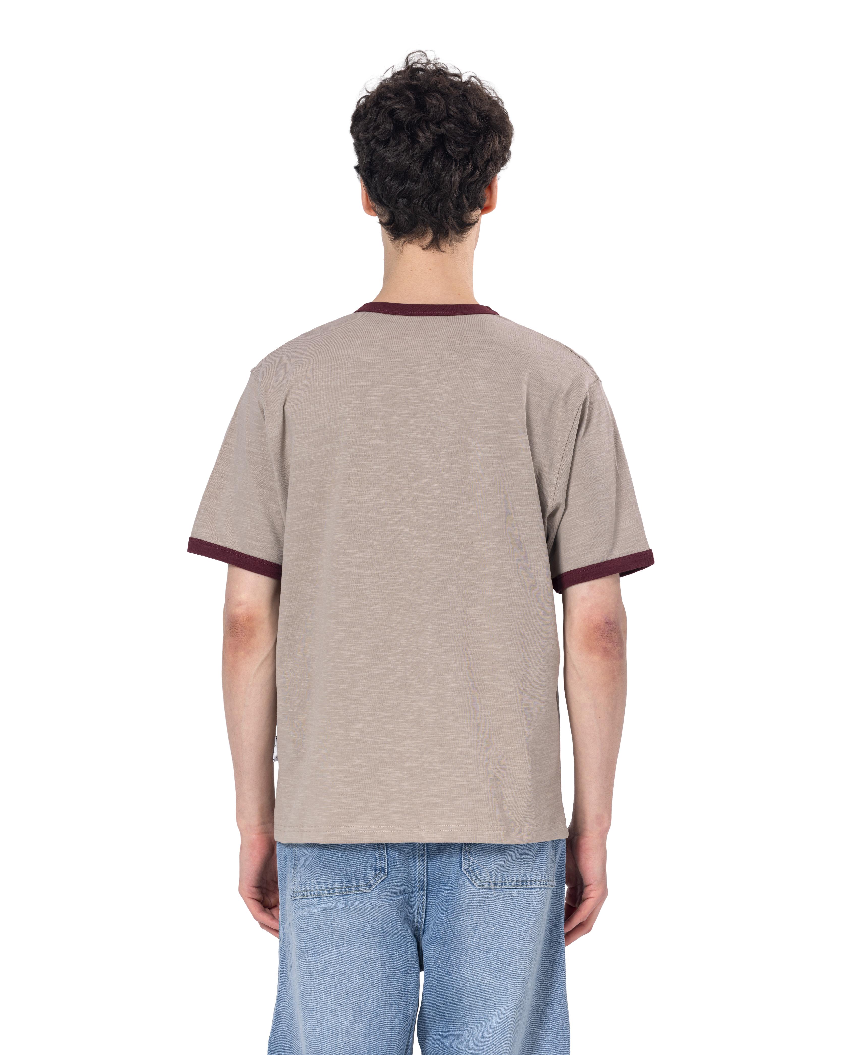 Crew Neck Contrast Trim Regular Fit T-Shirt