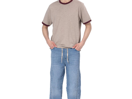 Crew Neck Contrast Trim Regular Fit T-Shirt