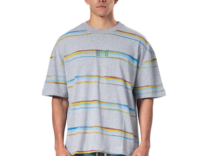 Crew Neck Oversized Fit Striped T-Shirt