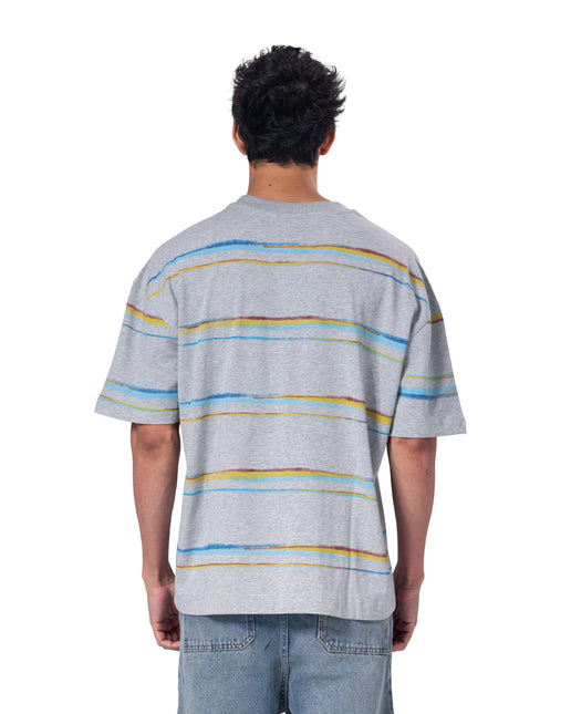 Crew Neck Oversized Fit Striped T-Shirt