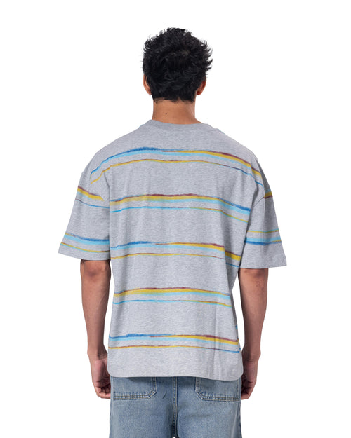Crew Neck Oversized Fit Striped T-Shirt