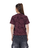 Velvet Textured Slim Fit T-Shirt