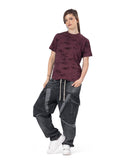 Velvet Textured Slim Fit T-Shirt
