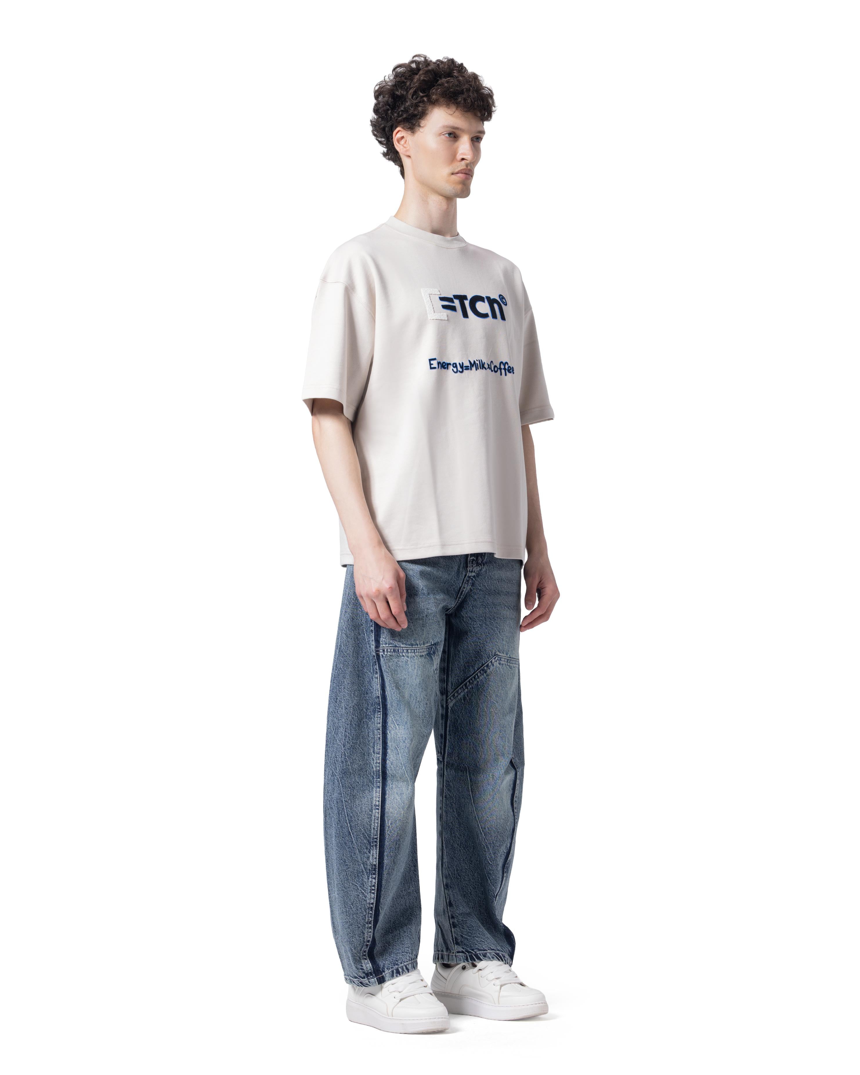 Crew Neck Oversized Fit Printed T-Shirt