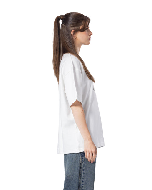Crew Neck Oversized Bold Fit Printed  T-Shirt women