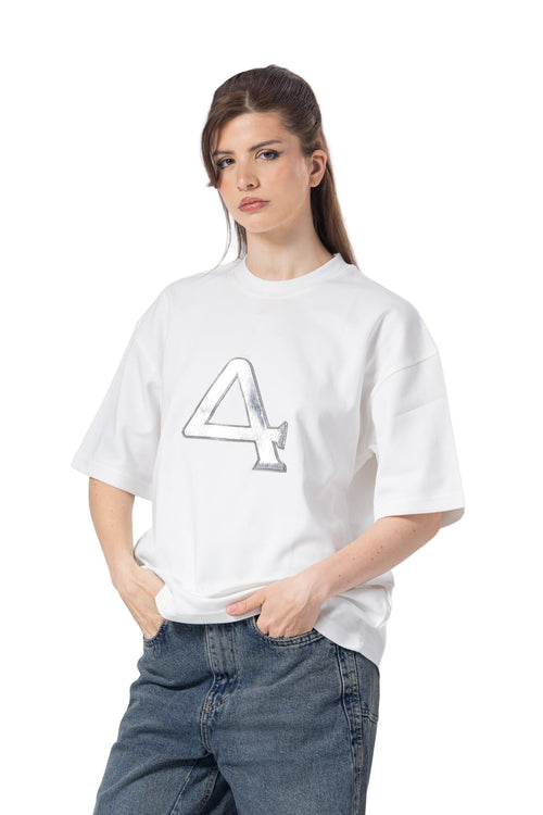 Crew Neck Oversized Bold Fit Printed T-Shirt