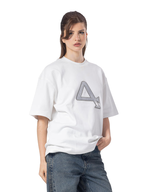 Crew Neck Oversized Bold Fit Printed  T-Shirt women