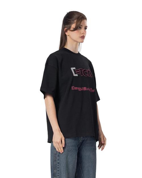 Crew Neck Oversized Fit Printed T-Shirt