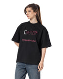 Crew Neck Oversized Fit Printed T-Shirt