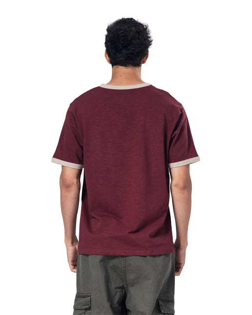 Crew Neck Contrast Trim Regular Fit T-Shirt