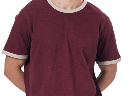 Crew Neck Contrast Trim Regular Fit T-Shirt