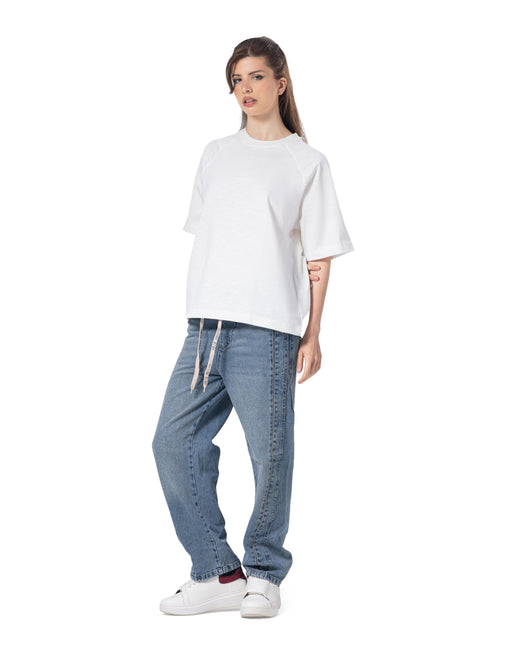 Crew Neck box Fit The Origin Printed T-Shirt women