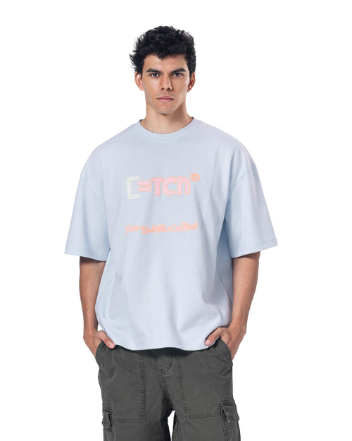 Crew Neck Oversized Fit Printed T-Shirt
