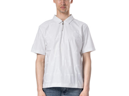 Monogram Half Zip Oversized Polo T-Shirt