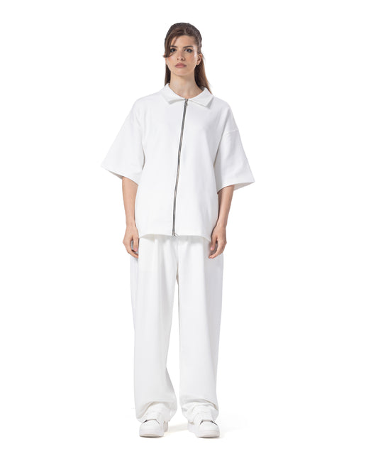 Zip-Up Collar Oversized Fit Suit women