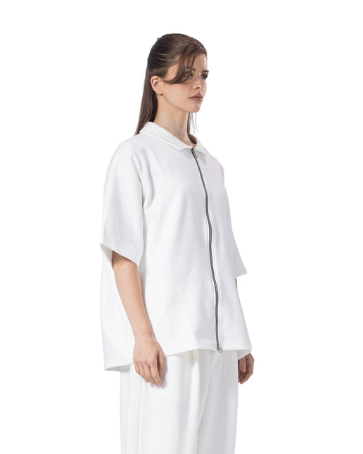 Zip-Up Collar Oversized Fit Suit women