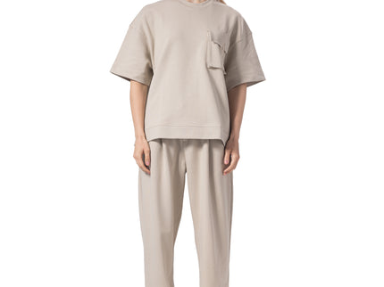 Crew Neck Oversized Fit Pocket Suit women