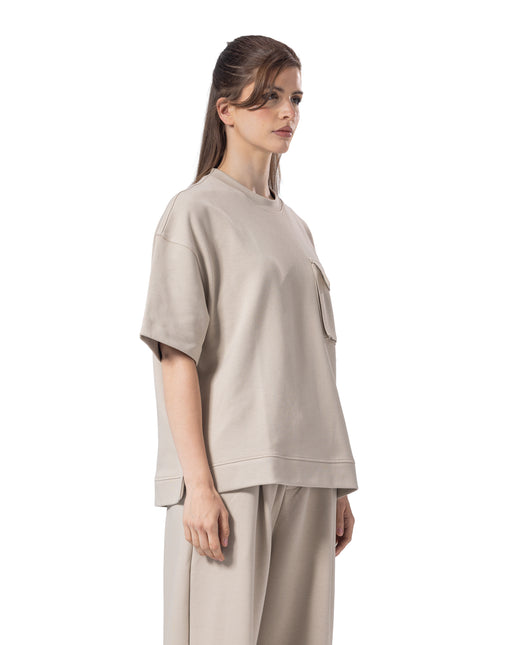 Crew Neck Oversized Fit Pocket Suit women