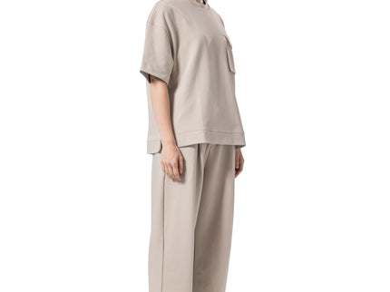 Crew Neck Oversized Fit Pocket Suit women