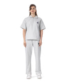 Zip-Up Collar Oversized Fit Quarter Zipper Suit
