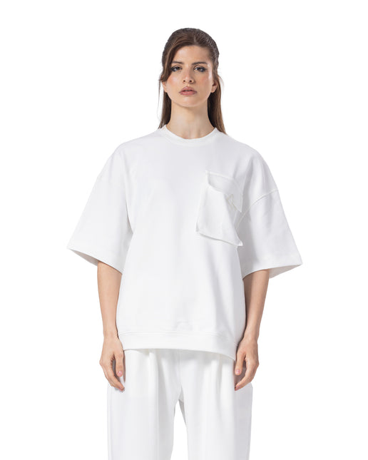 Crew Neck Oversized Fit Pocket Suit women