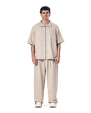Zip-Up Collar Oversized Fit Suit
