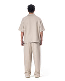 Zip-Up Collar Oversized Fit Suit