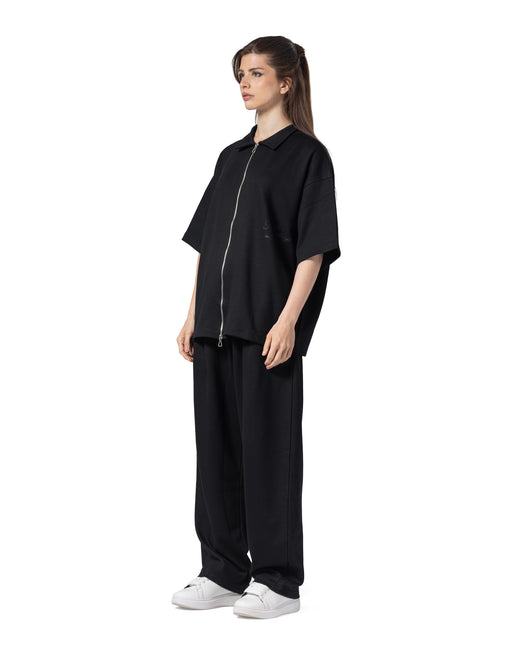 Zip-Up Collar Oversized Fit Suit women