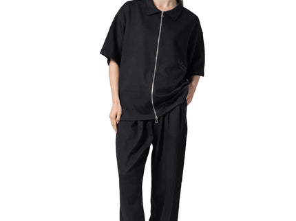 Zip-Up Collar Oversized Fit Suit women