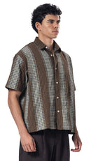 Button-Up Collar Oversized Fit Shirt