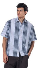 Button-Up Collar Oversized Fit Shirt