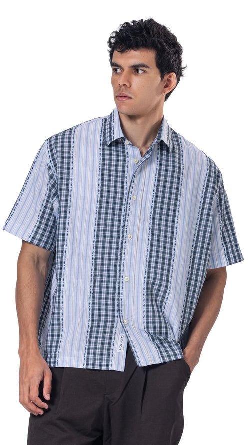Button-Up Collar Oversized Fit Shirt