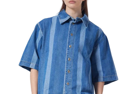 Button-Up Collar Oversized Fit Shirt
