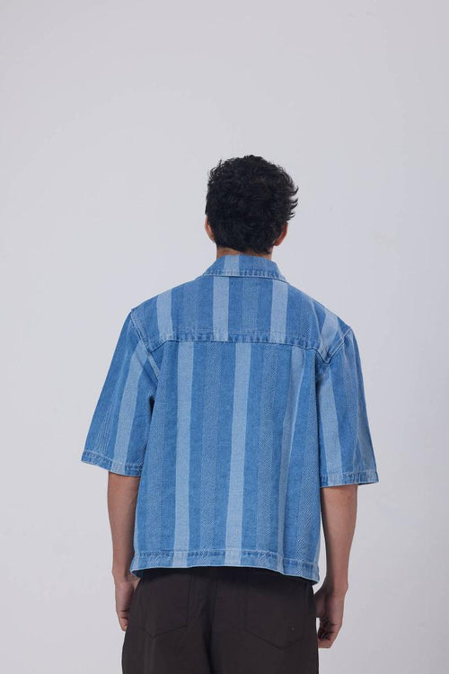 Button-Up Collar Oversized Fit Shirt