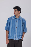 Button-Up Collar Oversized Fit Shirt
