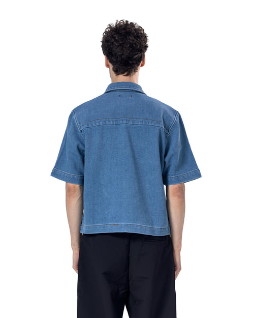 Collar Regular Fit Denim Shirt
