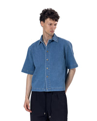 Collar Regular Fit Denim Shirt