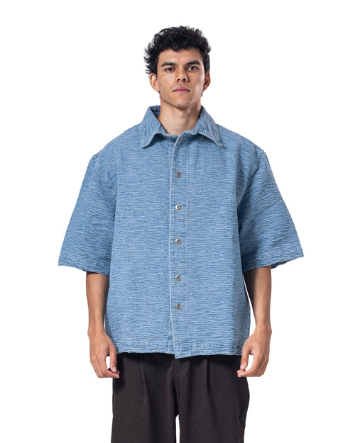 Button-Up Collar Oversized Fit Shirt