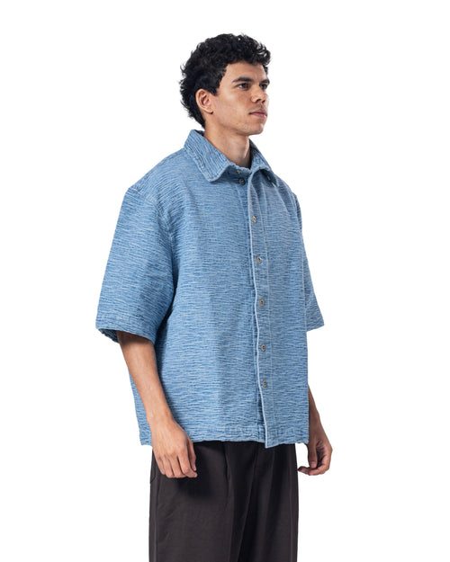 Button-Up Collar Oversized Fit Shirt